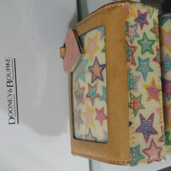 Dooney Bourke Rainbow 🌈 Zipper colorful ✨ ⭐ Compartments ID 🪟 🛍️🎁 NWT - Picture 3 of 10